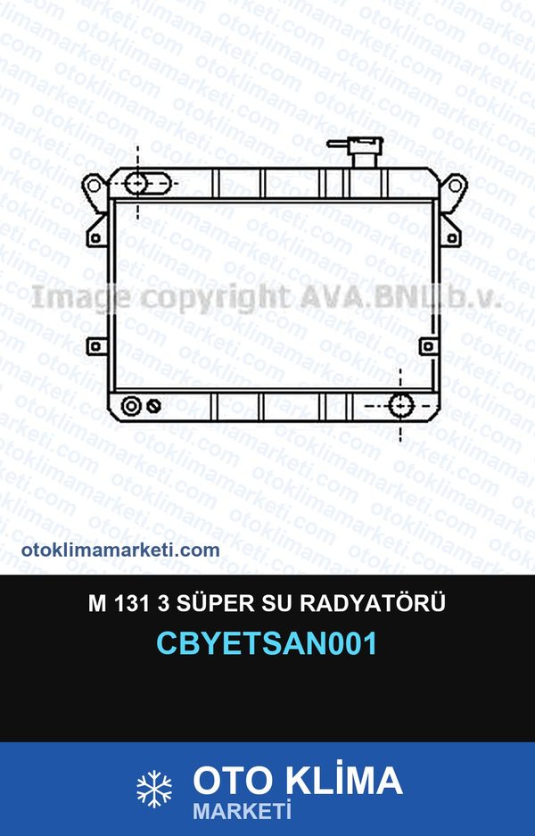 M 131 3 Süper Su Radyatörü — SU RADYATÖRÜ — YETSAN marka