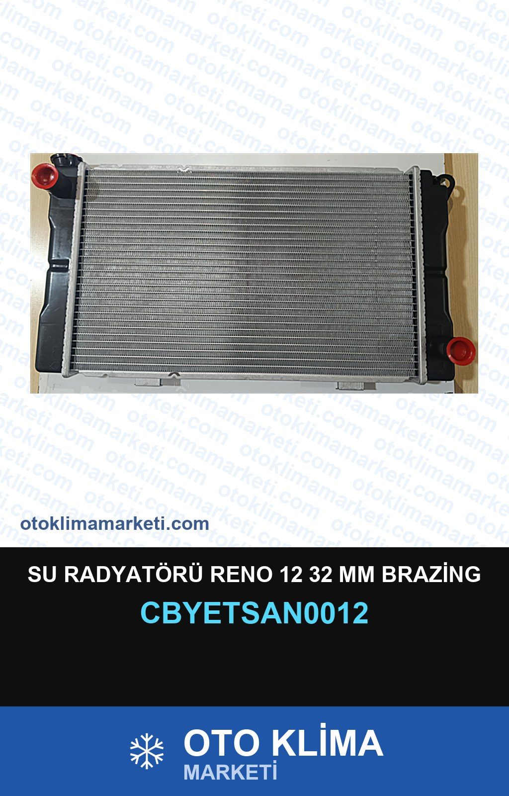 Su Radyatörü Reno 12 32 MM Brazing — SU RADYATÖRÜ — YETSAN marka