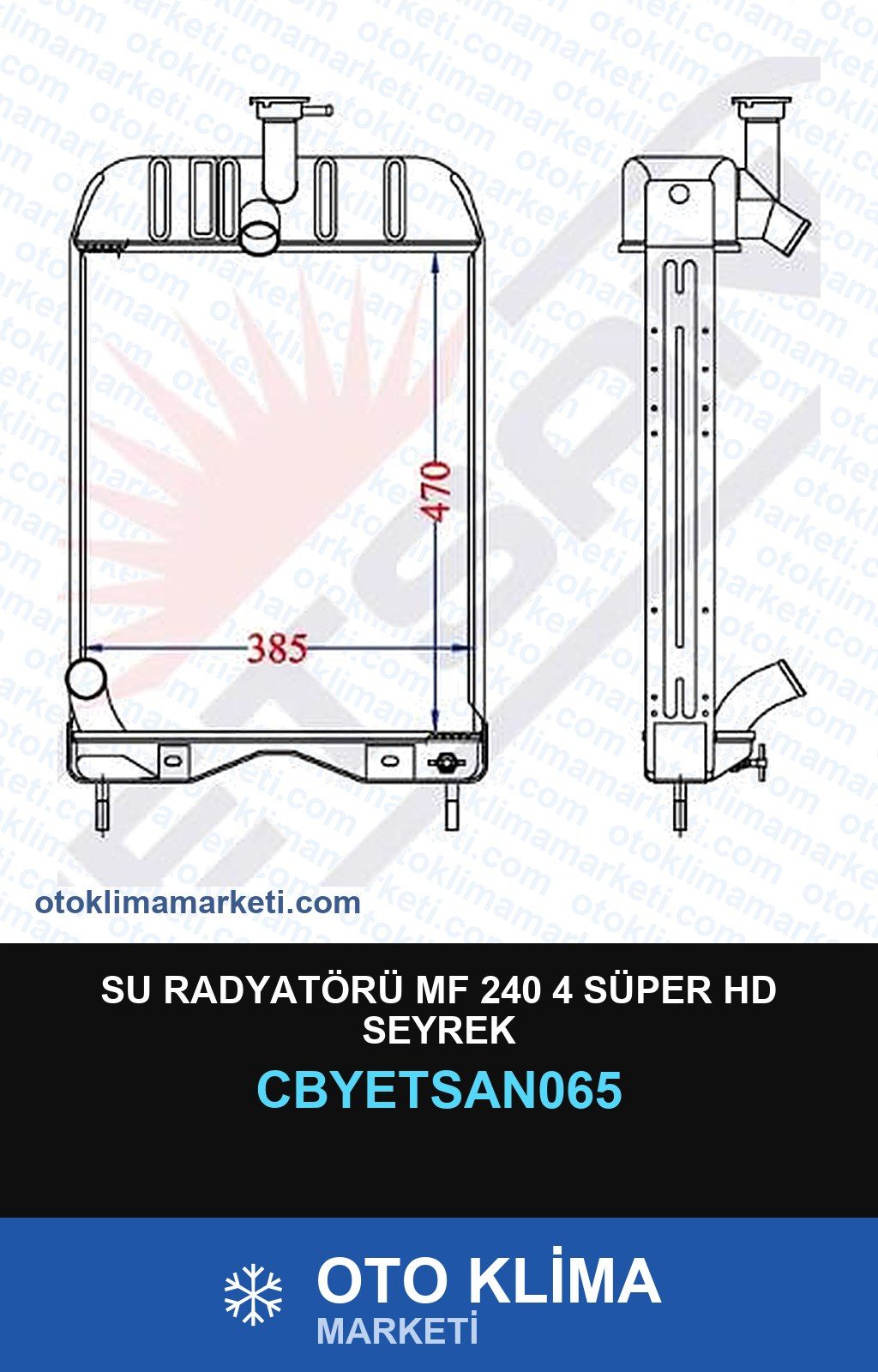 Su Radyatörü Mf 240 4 Süper Hd Seyrek — SU RADYATÖRÜ — YETSAN marka
