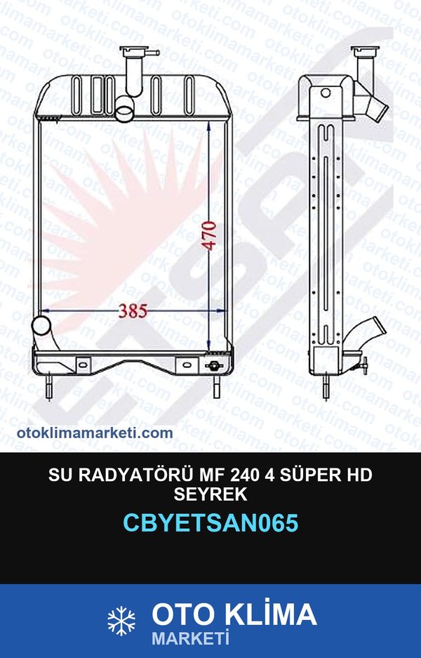 Su Radyatörü Mf 240 4 Süper Hd Seyrek — SU RADYATÖRÜ — YETSAN marka