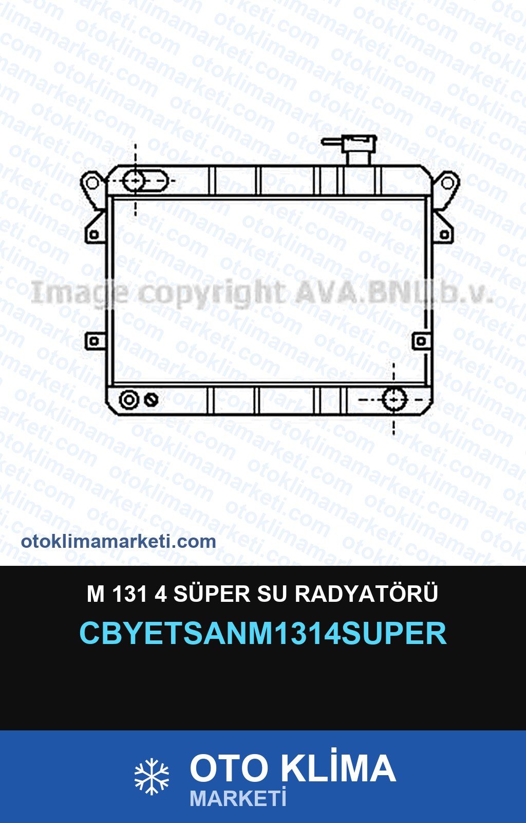 M 131 4 Süper Su Radyatörü — SU RADYATÖRÜ — YETSAN marka