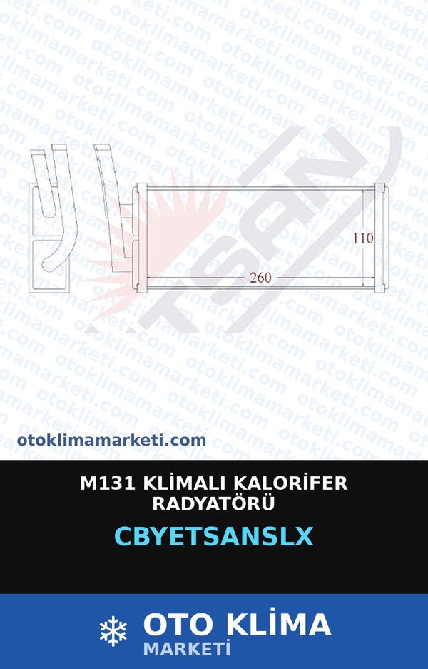 M131 Klimalı Kalorifer Radyatörü — KALORİFER PETEĞİ — YETSAN marka