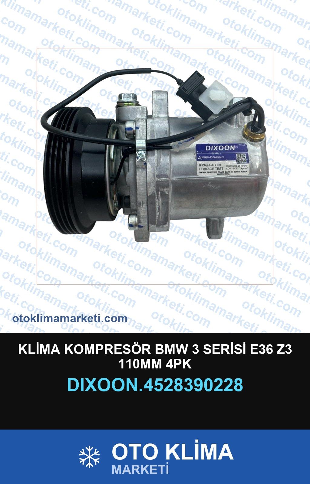 Klima Kompresör BMW 3 Serisi E36 Z3 110MM 4PK 4528390228 | Oto