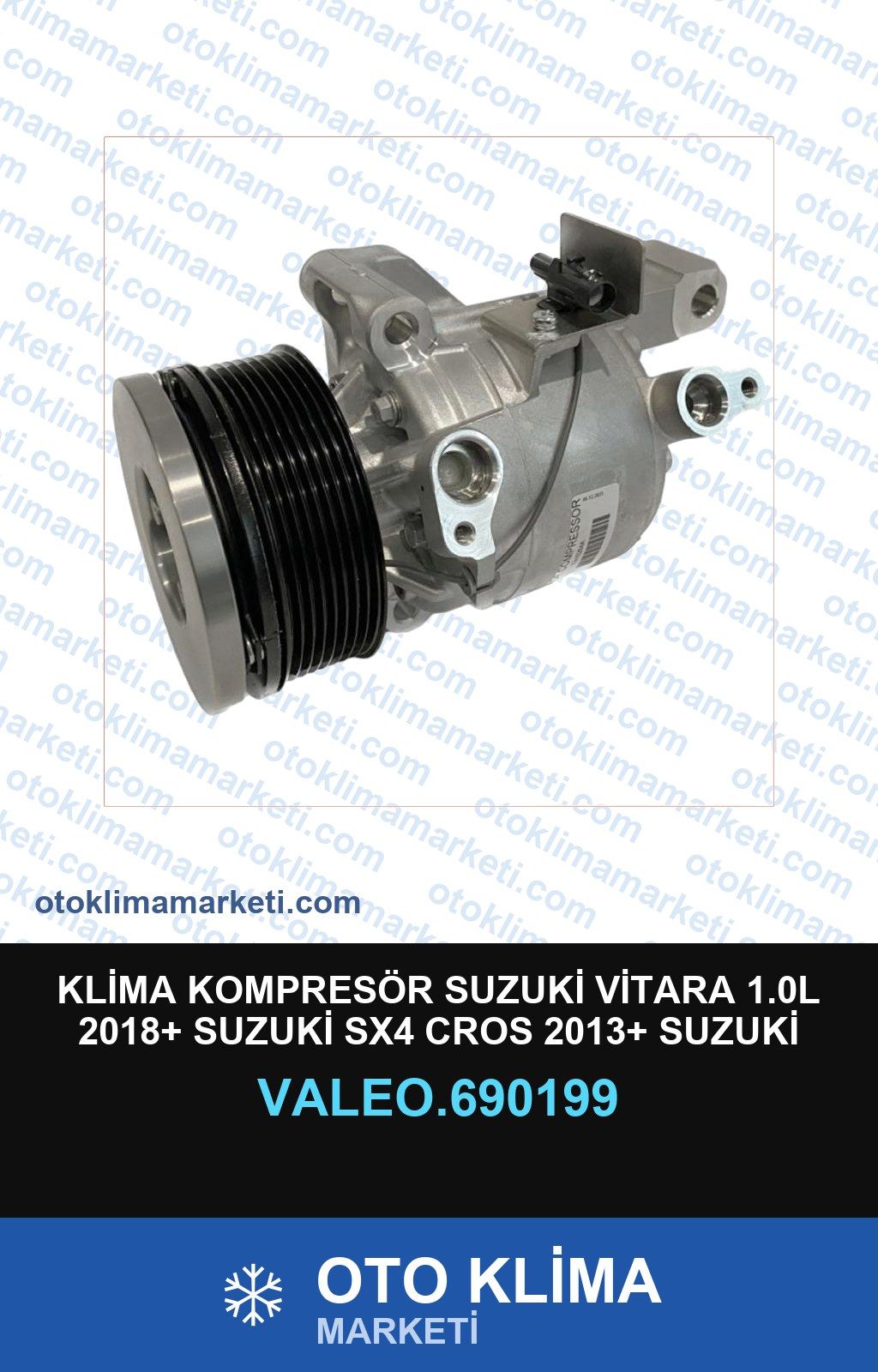 ハル Klima Kompresör Suzuki Vitara 1.0L 2018+ Suzuki 690199 | Oto Klima