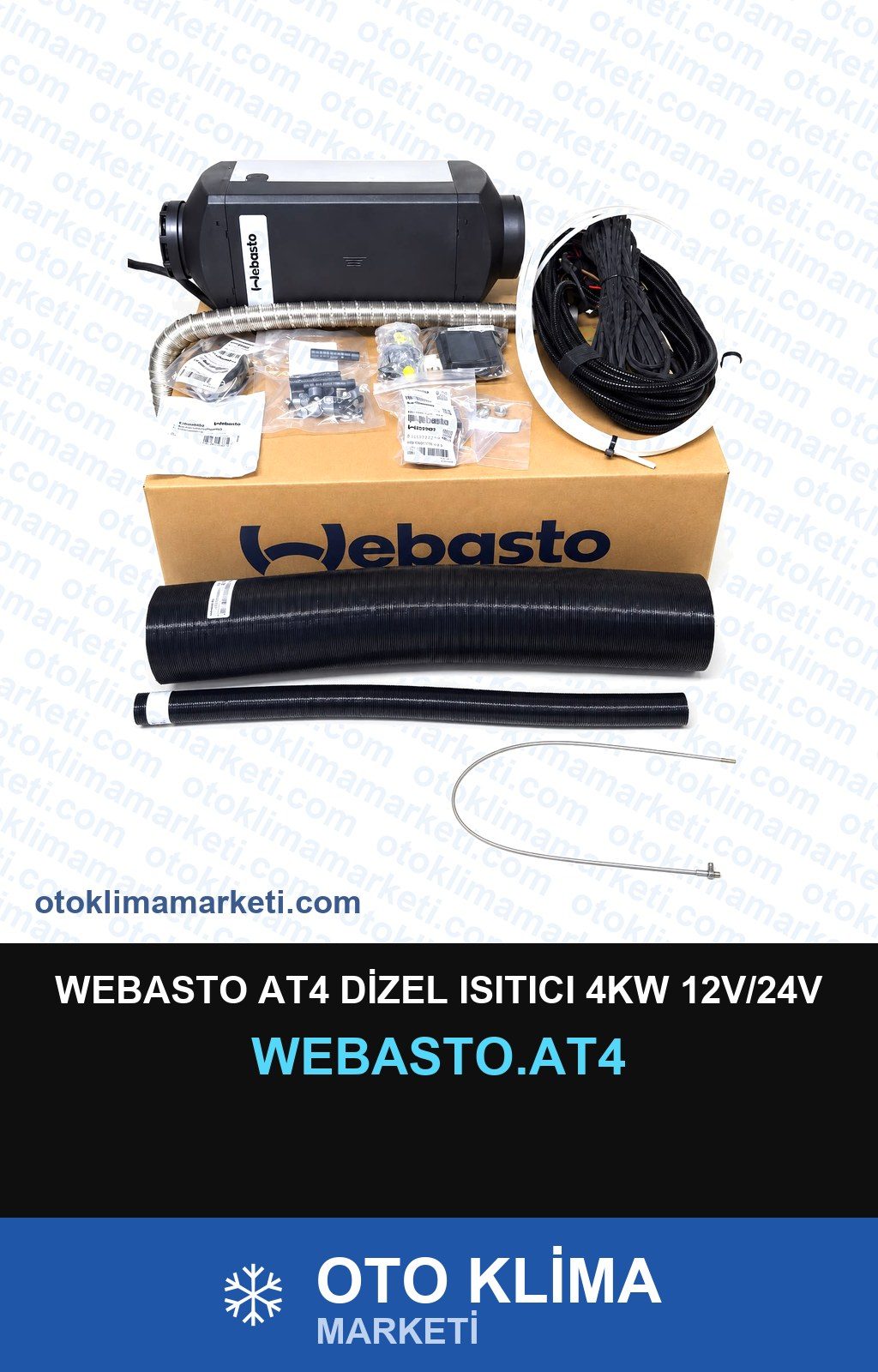 Webasto AT4 Dizel Isıtıcı 4KW 12V/24V — ISITICI WEBASTO — WEBASTO marka — Uyumlu: ÜNİVERSAL