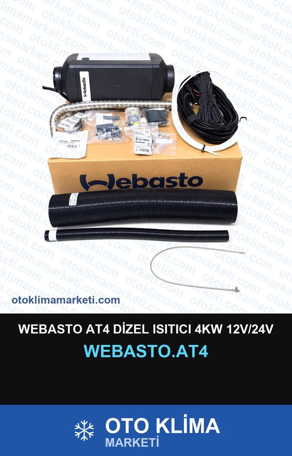 Webasto AT4 Dizel Isıtıcı 4KW 12V/24V — ISITICI WEBASTO — WEBASTO marka — Uyumlu: ÜNİVERSAL